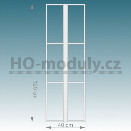 Stavebnice modulu – rovina jednokolejná 120 cm